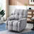 Comfy Gray 1 Chair , Detachable Tray For Easy Use, Adjustable To 150 Degrees, Fits Small Spaces Comfortable Single With Armrest Entertaining, Degrees , Sponge Filled, Solid Wood And Wood-Based Panel-2049743163