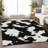 Premium Machine Washable Prisco Black Rug-1157325541