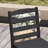 Set of 2 HDPE Outdoor Dining Side Chairs, Weather-Resistant Armless Slat-Back Patio Chairs, 300 lb. Capacity Each, Black-2092434717