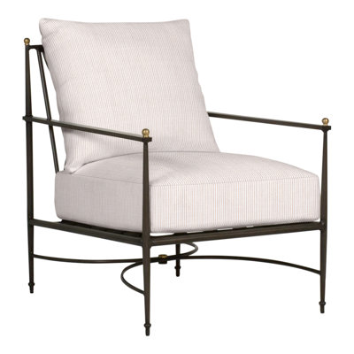 Chaise de patio avec coussins Roma