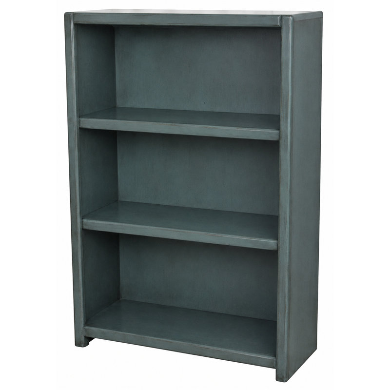 McKaylah Bookcase, European Dark Blue, (2 Shelf) 48” H x 32” W x 13” D