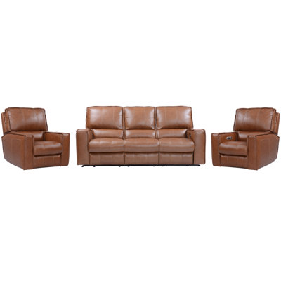 Azyah Power Reclining Sofa And Two Recliners