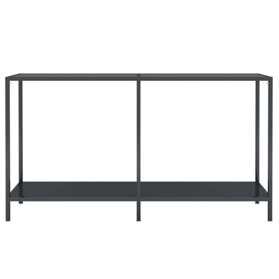 Hekkel Glass Top Console Table