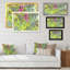Plants in Flowering Garden - reproduction d'art sur toile-252578868-252578869