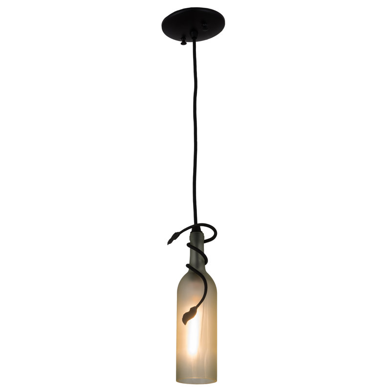 Greenbriar Oak 1 - Light Pendant, Frosted White, 84" H x 2" W x 2" D