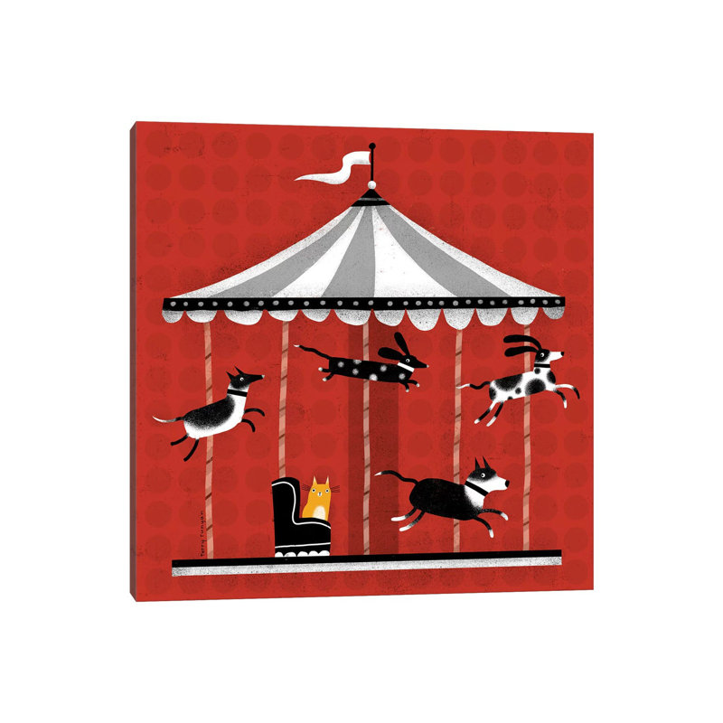 Carousel by Terry Runyan - Wrapped Canvas Gallery-Wrapped Canvas Giclée, 30.48cm H x 30.48cm W