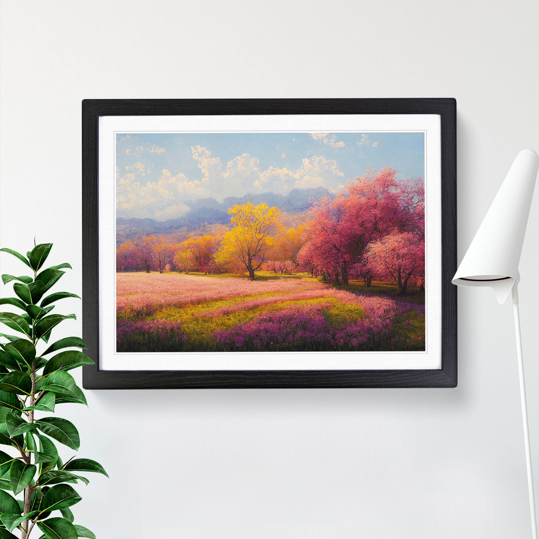 Spring Meadow Landscape - Single Picture Frame Print