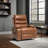 21"Seat Width,Large Size Electric Power Lift Recliner Chair Sofa For Elderly, 8 Point Vibration Massage And Lumber Heat, Remote Control, Side Pockets And Cup Holders, Cozy Fabric, Overstuffed Arm-761427357