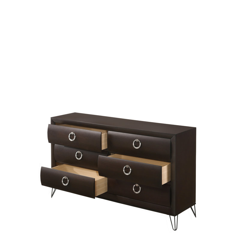 Commode à finition merlot foncé
