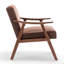 Chaise d'appoint avec revêtement en microfibre et structure en bois massif-1893216206
