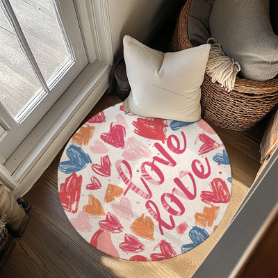 Tapis tressé romantique