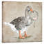 Goose With Wreath by Debi Coules - Print on Canvas-42158554-56730959