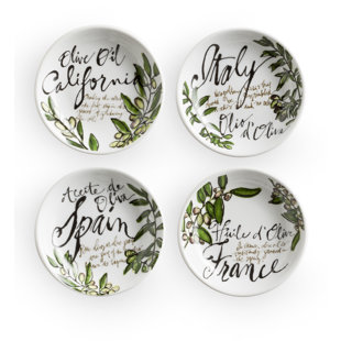 Rosanna Olive Oil Porcelain Condiment Server (Set of 4)