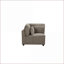 Canapé modulaire 5 pièces, canapé modulaire en lin brun noyer avec coussins Rylie | Lin | Bois synthétique