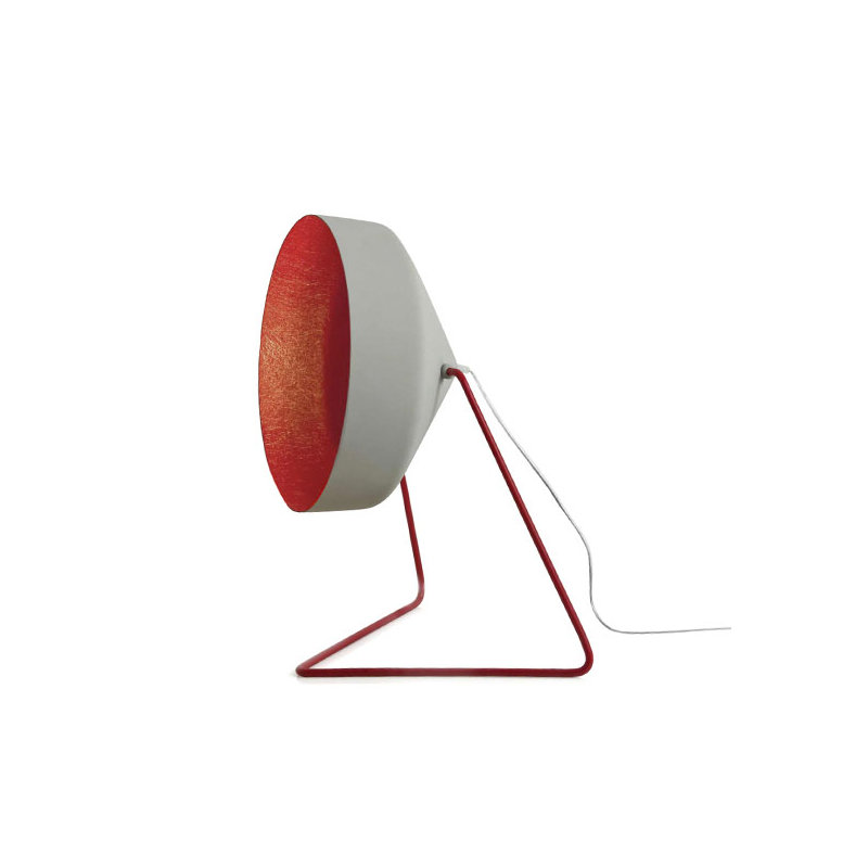 41cm Novelty Floor Lamp with Outlet, Grey/Red