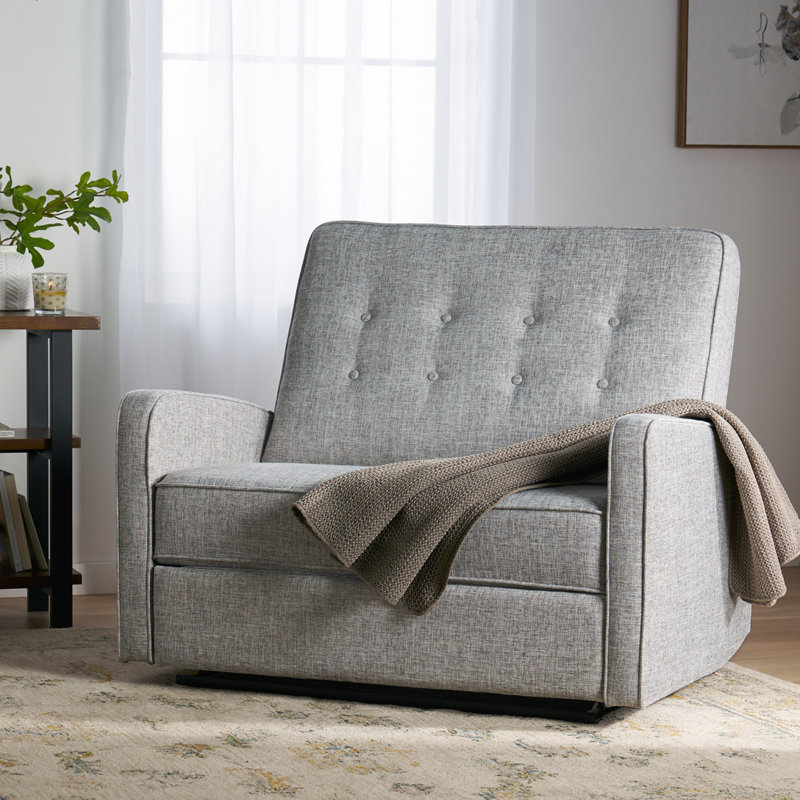 Fauteuil inclinable manuel 47 po de largeur, Gris clair