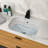 22" X 15" X 8.3" White Ceramic Undermount Bathroom Sink With Overflow