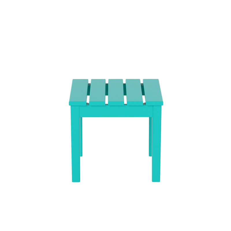 Table d'appoint en plastique Joubert, Turquoise