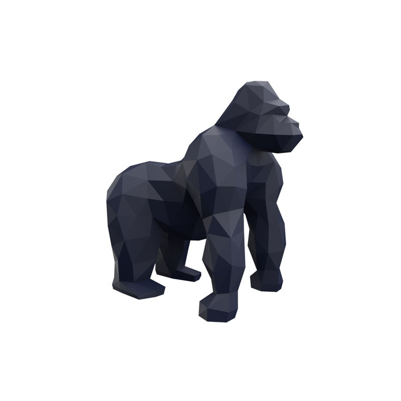 Origami - Saru Statue, Blue