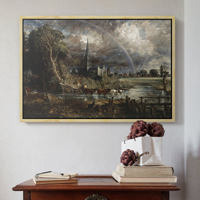 Cathédrale de Salisbury vue des prés (détail), 1831 - John Constable, toile tendue avec châssis