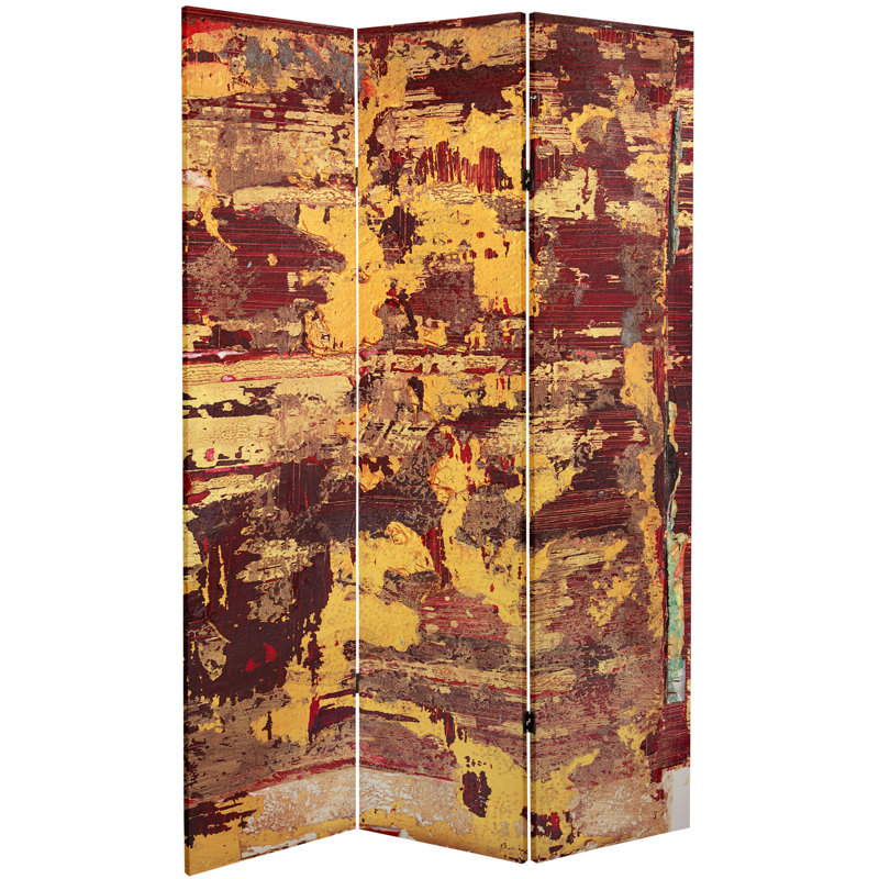 47.25'' 3 - Panel Folding Room Divider, Embers