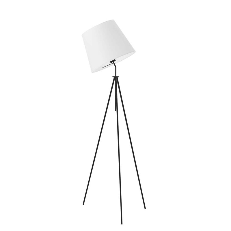Abdulfawaz 155cm Tripod Floor Lamp, White, Black