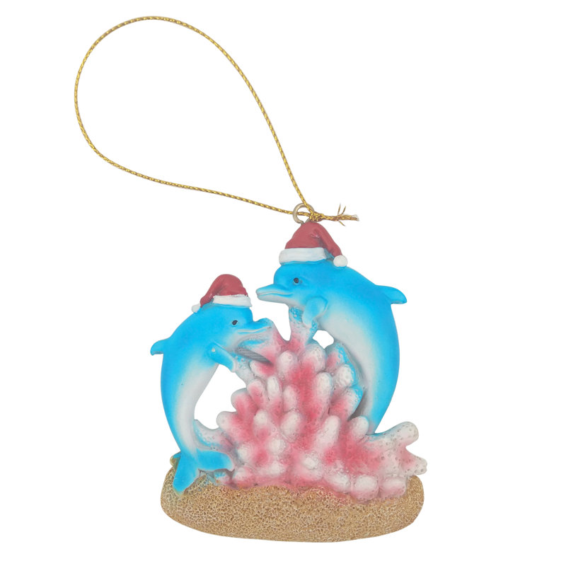 Ornement figurine suspendu dauphin