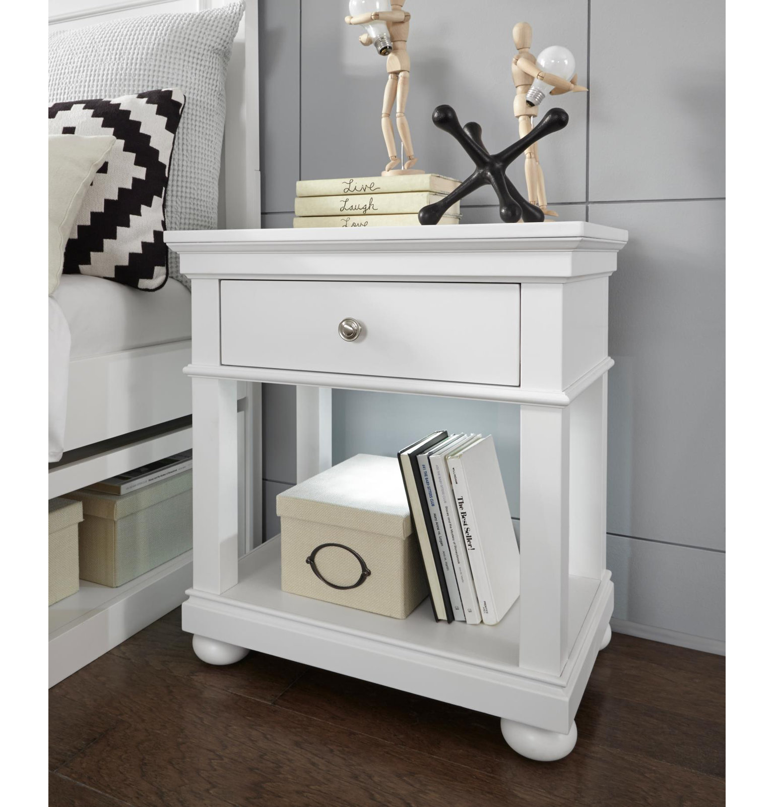 Jayden Nightstand, White
