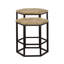 Natural And Black 2-Piece Nesting Table