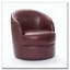 Fauteuil d'appoint pivotant en cuir-1613384873