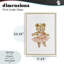 «Floral Ballerina Teddy Bear», reproduction encadrée sous verre, design par Amy Hall-1578692507-1578692504