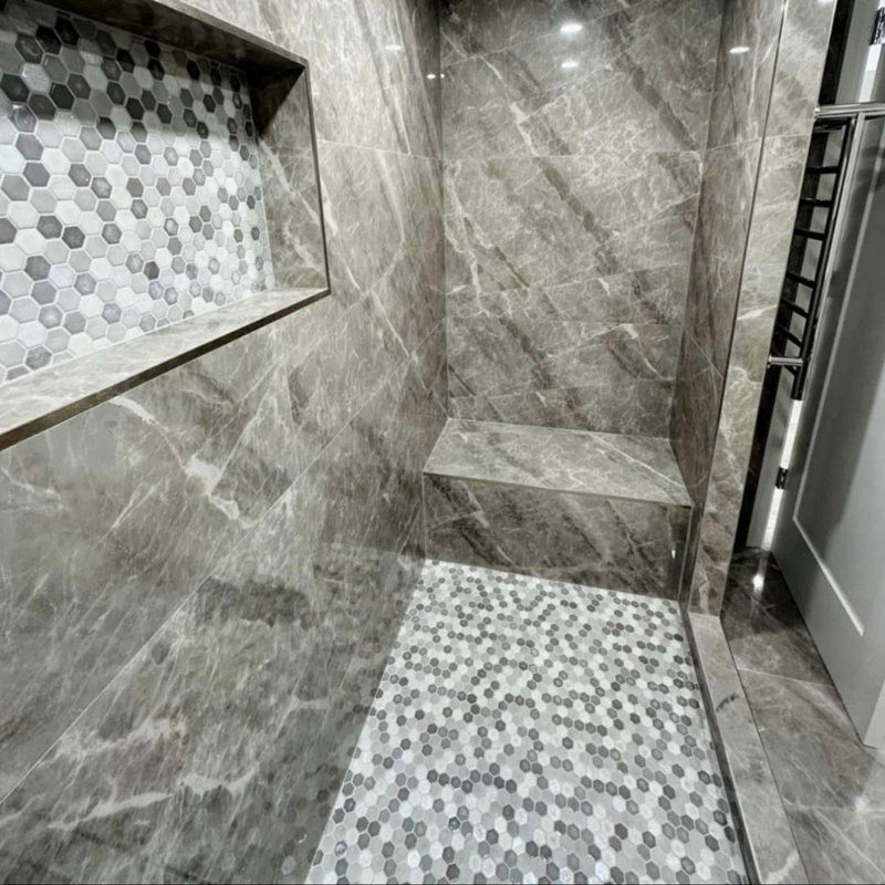Eterna 15"X12" Glass Mosaic Wall and Floor Tile