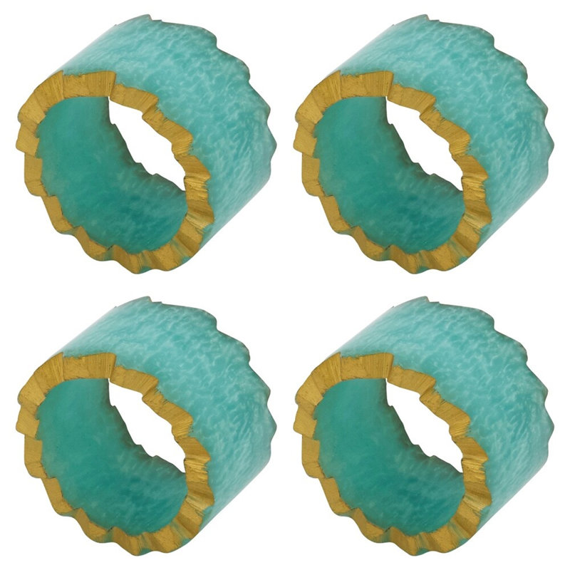 Porte-serviettes en résine, Turquoise