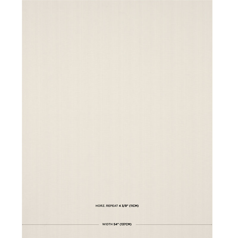 Schumacher x Mark D. Sikes Gracie Solid Strie Fabric, Cream