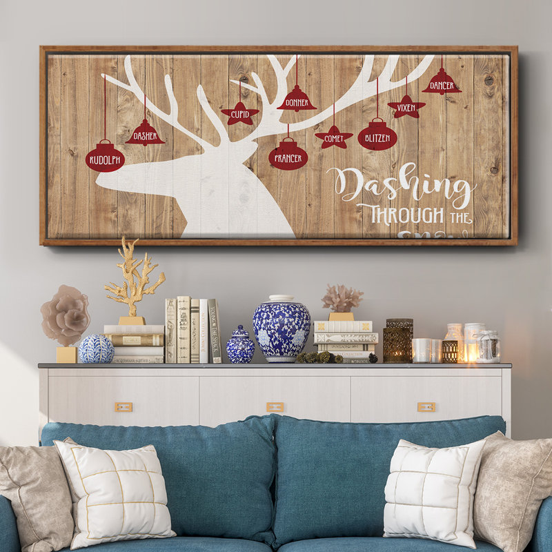 Dashing Through The Snow- Framed Canvas