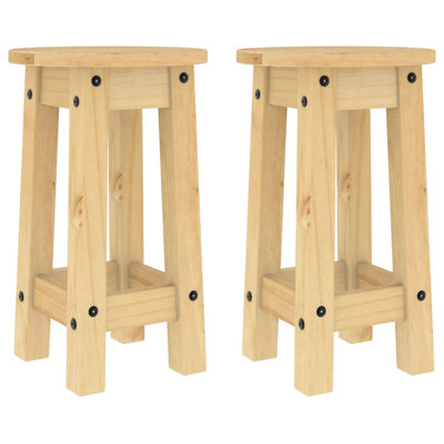 Abiramy Solid Wood Counter Stool