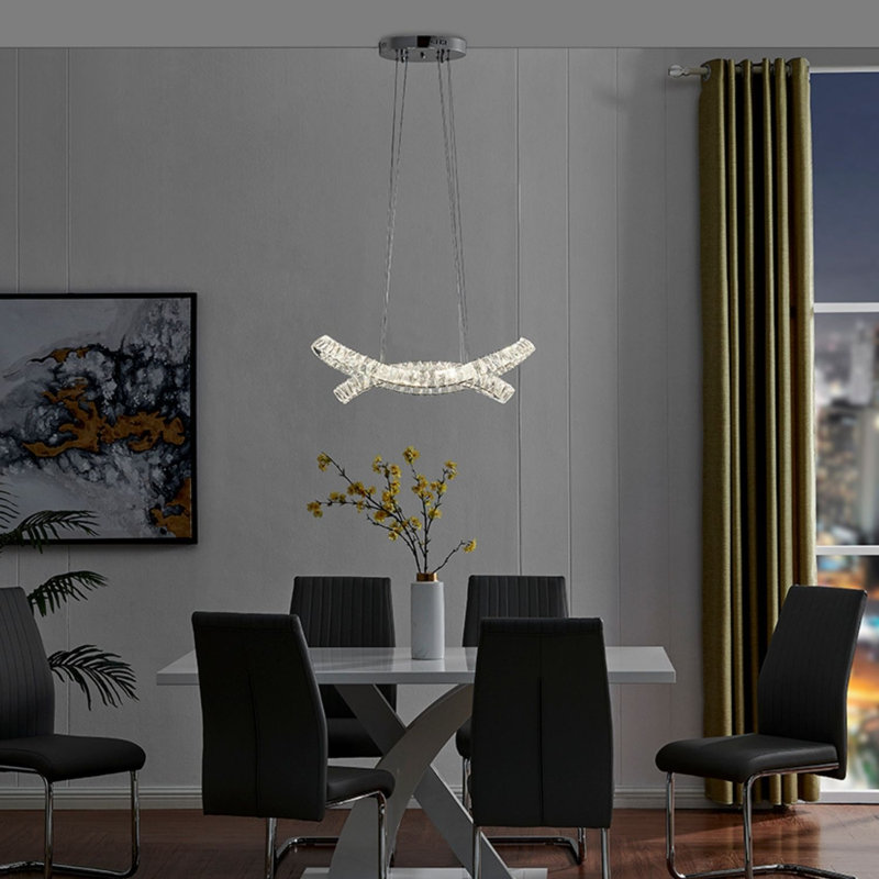 Dimmable LED Linear Chandelier