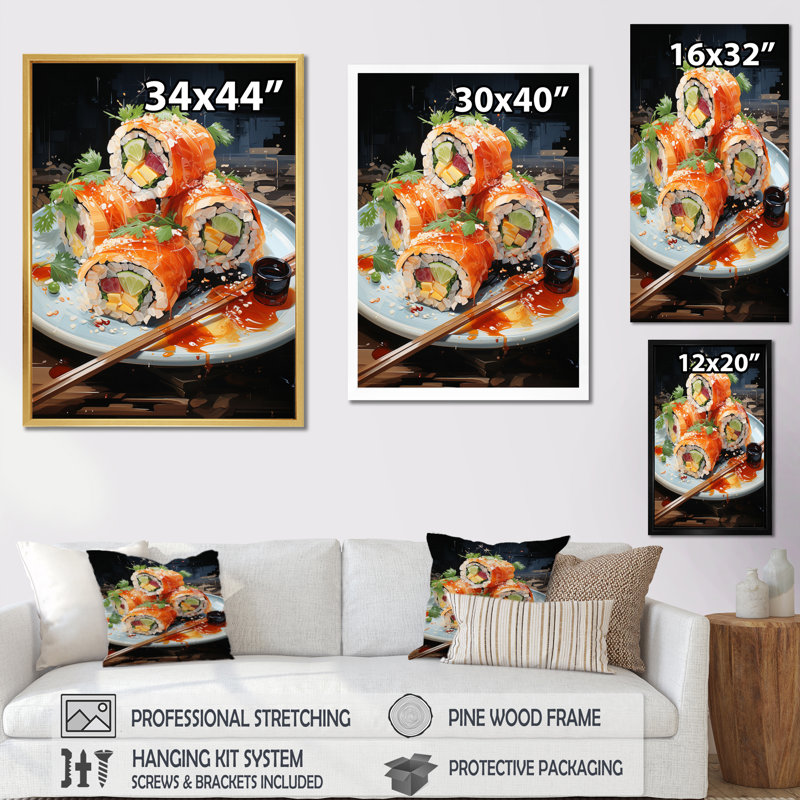 «A Delicate Susan Symphony I», reproduction d'art sur toile, Cadre photo noir, H 44 po x l 34 po x P 1,5 po