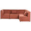 4 Seater Corduroy Corner Sectional-763557749
