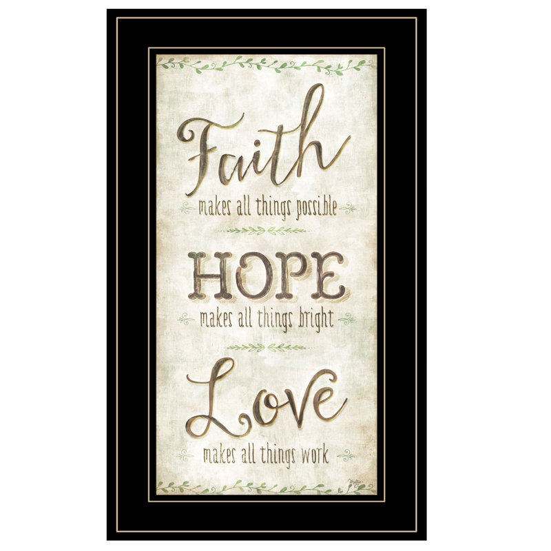 " Faith " by Mollie B, Black Framed