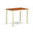 5 Piece Kitchen Counter Set Includes a Rectangle Dining Room Table and 4 Dining Chairs, Buttermilk & Cherry-543901405-597150008
