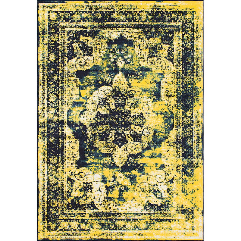 Oneita Ikat Indoor Rug, Rectangle 4' x 6'