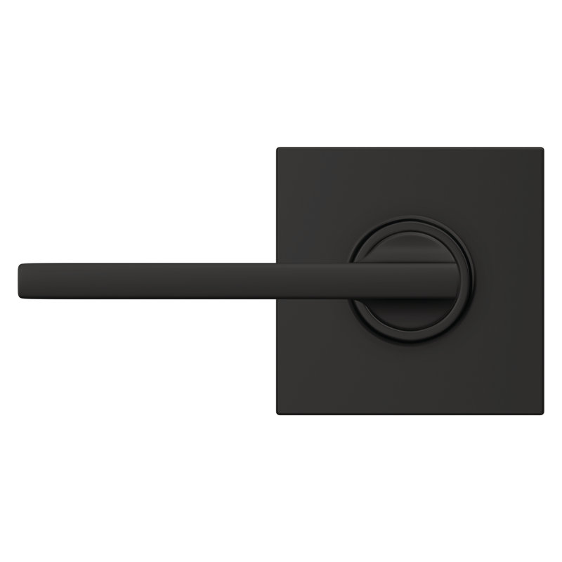 Latitude Passage Leverset with Collins Rosette, Matte Black