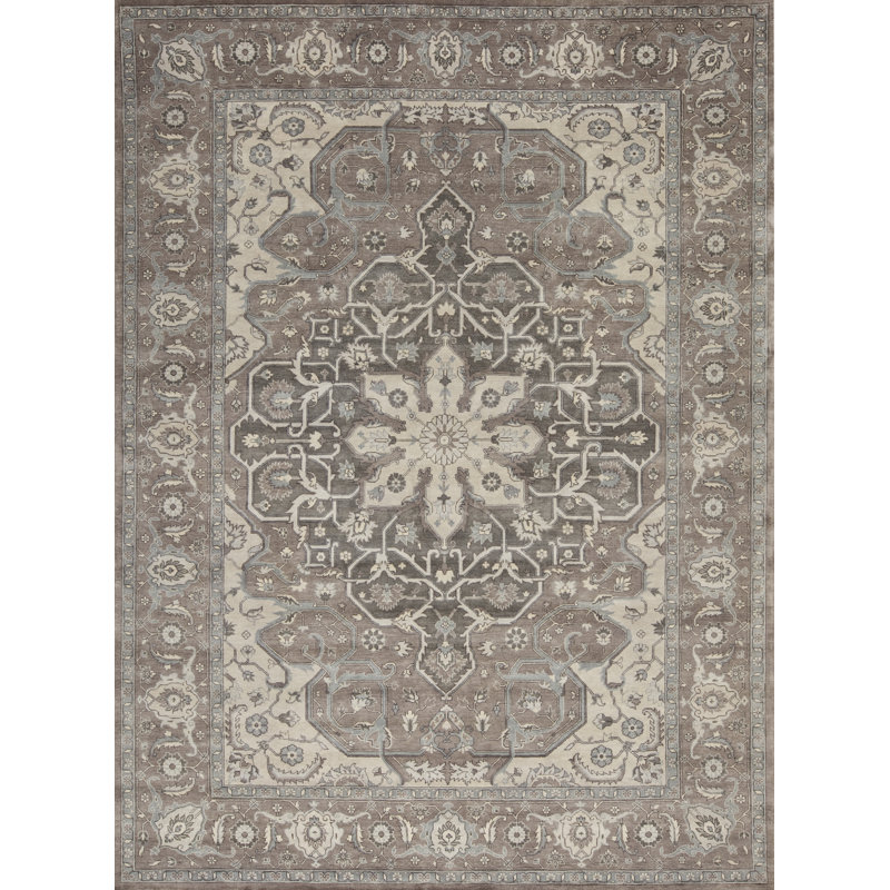 Treasures Wool Oriental Area Rug, Rectangle 6' x 9'
