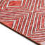 Tapis géométrique rouge / blanc tissé à la machine-1107890241