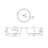 49 Inch Round Shape Freestanding Solid Surface Soaking Bathtub For Bathroom