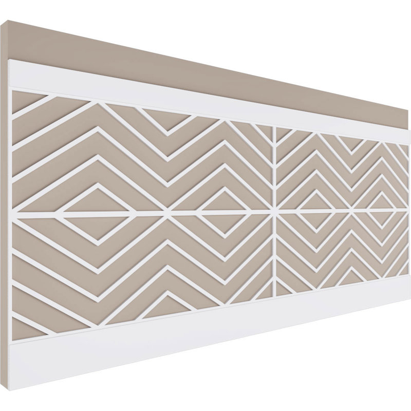 Panneaux muraux blancs 94,5 "(paquet de 4), L 40 po