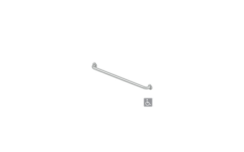 Deltana GB36U32D 36" Grab Bar, Stainless Steel, Concealed Screw in Brushed Stainless