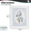 «Blooms on Blue Checkers», reproduction encadrée sous verre, conception de Lanie Loreth-1051606264-1051606265