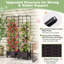 Lit de jardin avec treillis